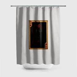 Шторка для душа Каллиста: дама червей, цвет: 3D-принт