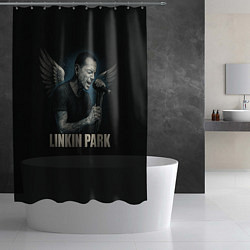 Шторка для душа Chester Bennington - Angel, цвет: 3D-принт — фото 2