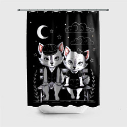 Шторка для душа Чёткие волчата, цвет: 3D-принт