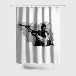 Шторка для ванной Леон рисунок