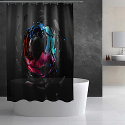 Шторка для душа Abstract graphics, цвет: 3D-принт — фото 2