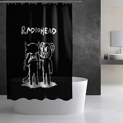 Шторка для душа Radiohead bear and minotaur, цвет: 3D-принт — фото 2
