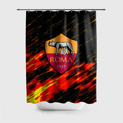 Шторка для душа Romo огненные штрихи, цвет: 3D-принт