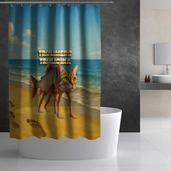 Шторка для душа Trulimero Trulicina мем, цвет: 3D-принт — фото 2