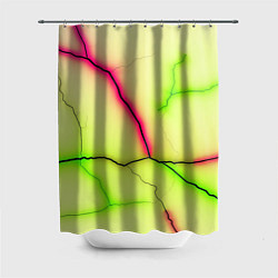 Шторка для душа Multicolored lightning, цвет: 3D-принт