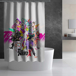 Шторка для душа Characters To Be Hero X, цвет: 3D-принт — фото 2