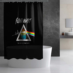Шторка для душа Pink Floyd сердце, цвет: 3D-принт — фото 2