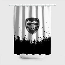 Шторка для душа Arsenal черный лес, цвет: 3D-принт