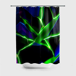 Шторка для душа Green glow, цвет: 3D-принт