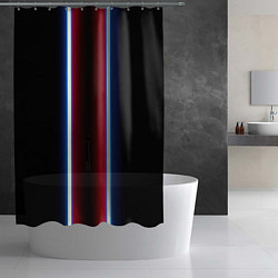 Шторка для душа Color white blue red neon, цвет: 3D-принт — фото 2