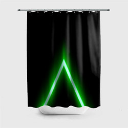 Шторка для душа Color neon green, цвет: 3D-принт