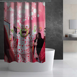 Шторка для душа Шрек пижамная вечеринка, цвет: 3D-принт — фото 2