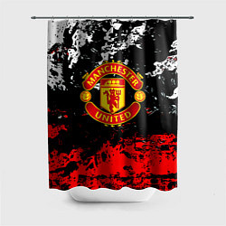 Шторка для душа Манчестер Юнайтед краски, цвет: 3D-принт