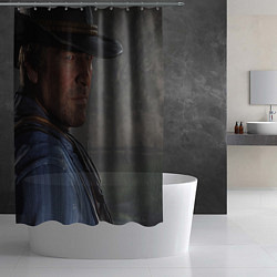 Шторка для душа Артур Морган, цвет: 3D-принт — фото 2