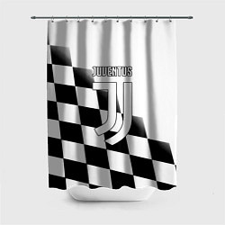 Шторка для душа Ювентус клетка краски, цвет: 3D-принт