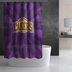 Шторка для душа NBA Los Angeles Lakers, цвет: 3D-принт — фото 2