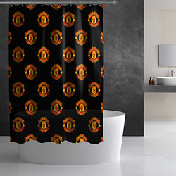 Шторка для душа Manchester United Pattern, цвет: 3D-принт — фото 2