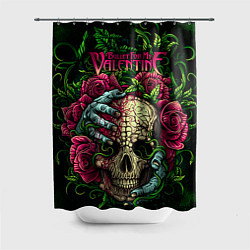 Шторка для душа BFMV: Roses Skull, цвет: 3D-принт