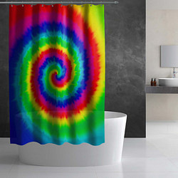 Шторка для душа Tie dye, цвет: 3D-принт — фото 2