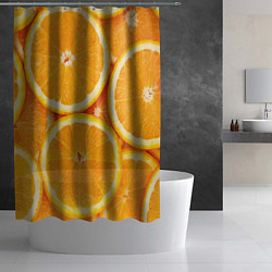 Шторка для душа Апельсин, цвет: 3D-принт — фото 2