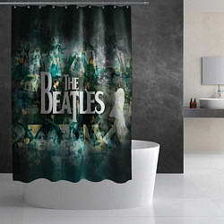 Шторка для душа The Beatles Stories, цвет: 3D-принт — фото 2