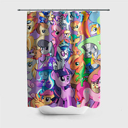 Шторка для душа My Little Pony, цвет: 3D-принт