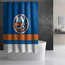 Шторка для душа New York Islanders, цвет: 3D-принт — фото 2