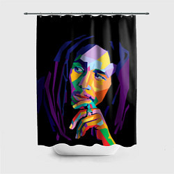 Шторка для душа Bob Marley: Art, цвет: 3D-принт