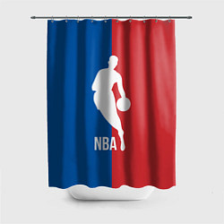 Шторка для душа Эмблема NBA, цвет: 3D-принт