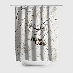 Шторка для душа Train hard, цвет: 3D-принт