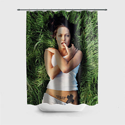 Шторка для душа Анджелина Джоли, цвет: 3D-принт