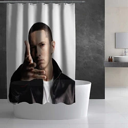Шторка для душа Eminem, цвет: 3D-принт — фото 2