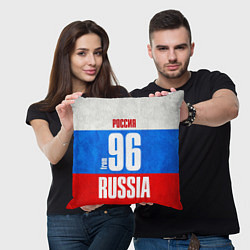 Подушка квадратная Russia: from 96, цвет: 3D-принт — фото 2