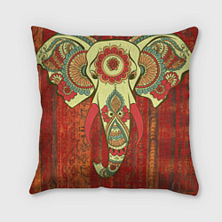 Подушка квадратная Индийский слон, цвет: 3D-принт