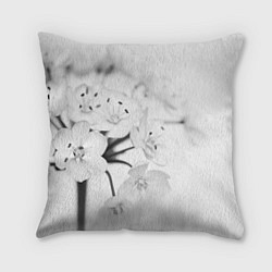 Подушка квадратная Белая сакура, цвет: 3D-принт