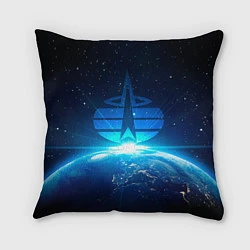 Подушка квадратная Космические войска, цвет: 3D-принт