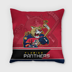 Подушка квадратная Florida Panthers, цвет: 3D-принт