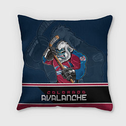Подушка квадратная Colorado Avalanche, цвет: 3D-принт