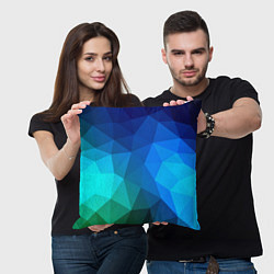 Подушка квадратная Fight Polygon, цвет: 3D-принт — фото 2