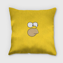 Подушка квадратная Гомер стесняется, цвет: 3D-принт