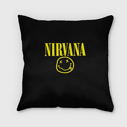 Подушка квадратная Nirvana Rock, цвет: 3D-принт