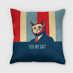 Подушка квадратная Yes we CAT, цвет: 3D-принт