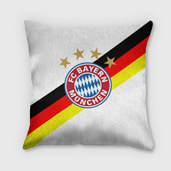 Подушка квадратная FC Bayern: Germany, цвет: 3D-принт