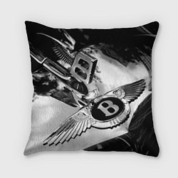 Подушка квадратная Bentley motors ltd, цвет: 3D-принт