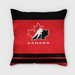 Подушка квадратная Canada Team, цвет: 3D-принт