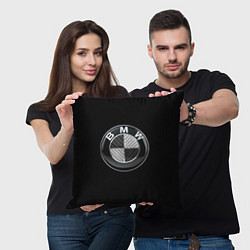 Подушка квадратная BMW - emblem, цвет: 3D-принт — фото 2