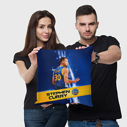 Подушка квадратная Golden State Warriors 8, цвет: 3D-принт — фото 2