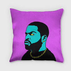 Подушка квадратная Ice Cube: Neon colour, цвет: 3D-принт