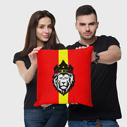 Подушка квадратная One Lion King, цвет: 3D-принт — фото 2