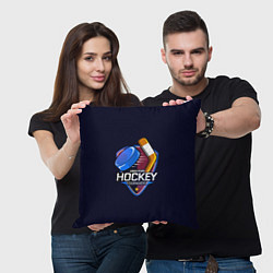 Подушка квадратная Hockey Tournament, цвет: 3D-принт — фото 2